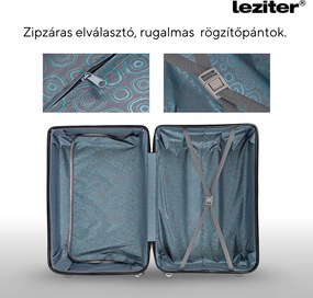 Valiză medie TravelLux Urban cu hardtop 42x65x24 cm neagră