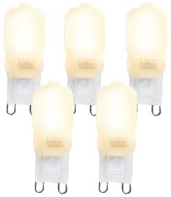 Set de 5 becuri LED G9 CUTE PC 2W 200lm 2700K