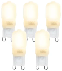 Set de 5 becuri LED G9 CUTE PC 2W 200lm 2700K