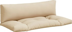 vidaXL Perne pentru paleți, 2 buc., bej, material textil