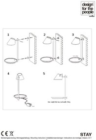 Lampa de perete LED multifunctionala Stay gri 48171010 DFTP