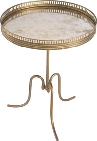 Masuta laterala design LUX cu blat din oglinda antic Classico