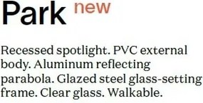 Spot exterior incastrabil IP67 PARK FI D105 SQUARE