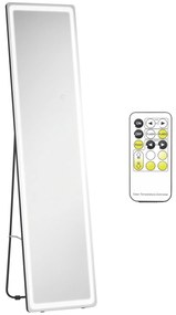 HOMCOM Măgic pe suport sau pe perete intensitate și culoare reglabile cu telecomandă 40 x 37 x 157,5H cm argintiu | Aosom Romania