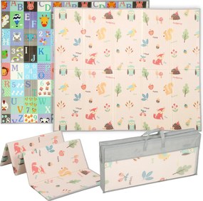 AIYAPLAY Covoraș pentru Copii 0-3 Ani cu Numere și Litere, Suprafață Impermeabilă, din XPE Multicolor, 176.5x148x1 cm | Aosom Romania