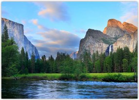 Tablou cu peisaj montan sălbatic (70x50 cm)