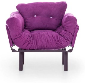 Fotoliu Extensibil Mocca, Violet, 95 x 70 x 85 cm