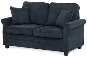 Canapea cu două locuri ASB-4170 BLUE2, manșetă,albastră