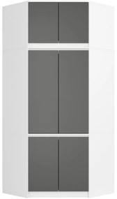 Suprastructură dulap Denominara (alb + grafit). 1117438