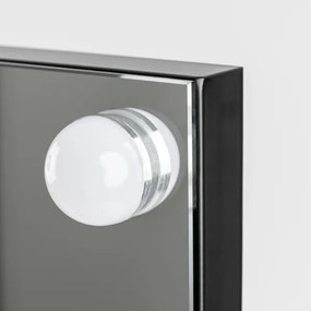 Brilagi - Oglindă de machiaj LED reglabilă HOLLYWOOD LED/15W/230V 55x70 cm neagră
