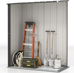 Outsunny Magazie Grădină Mare din Oțel cu Zăvor pentru Grădină, Negru | Aosom Romania