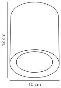 Nordlux - Spot LED FALLON LONG LED/5,5W/230V negru