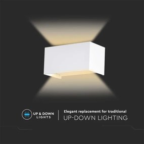 Aplica de perete LED pentru exterior, 24W, 230V, 3000K, IP65, albă
