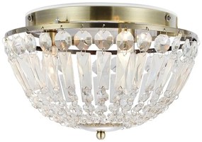 Markslöjd 109031 - Plafonieră pentru baie ESTELLE 3xG9/20W/230V Ø 30 cm IP44 alamă