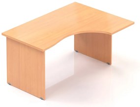 Masa ergonomica Visio 140 x 100 cm, dreapta, fag