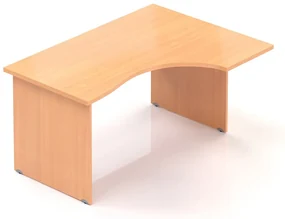 Masa ergonomica Visio 140 x 100 cm, dreapta, fag