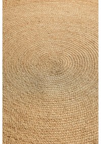 Covor în culoare naturală reversibil rotund din iută ø 100 cm Braided Gold – Hanse Home