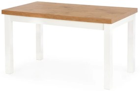 Masa extensibila Tiago lancelot/alb - L 140-220 x l 80 x h 76 cm