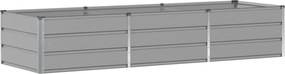 vidaXL Jardinieră Gri deschis 240 x 80 x 45 cm Oțel