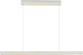 Lustra LED suspendata design scandinav Ilgas lemn alb