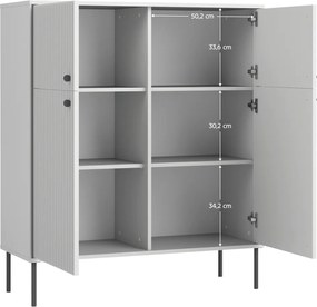 Dulap ARIS 2D2D, gri