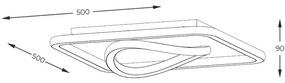 Plafoniera, Lustra aplicata LED design minimalist LENS