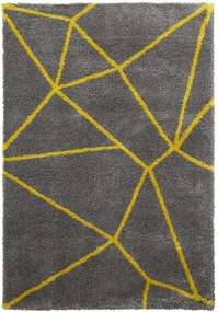 Covor Think Rugs Royal Nomadic Grey & Yellow, 120 x 170 cm, gri - galben