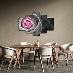 Tablou - Trandafir abstract, fucsia (150x105 cm)