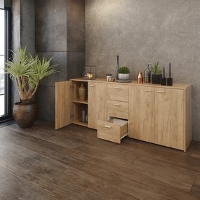 Dulap HUGOS 180, stejar artisan