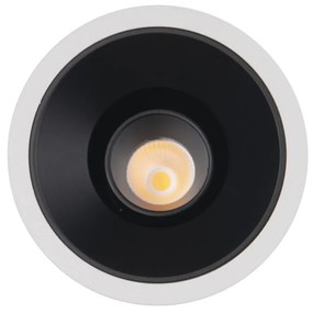 Spot LED incastrabil GALEXO H0106 alb cu inel negru