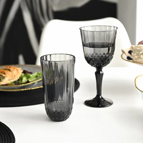 Pahar din sticlă de culoarea fumurie, 345 ml, L