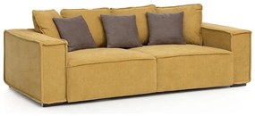 Canapea BOLZANO galben/maro