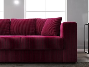 Canapea extensibilă dumonde cu ladă de depozitare si sezut confortabil din spuma high-density, Gloria Zoom Red 240x100 cm