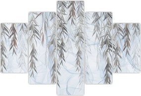 Tablou - Crenguțe de salcie fundal albastru (150x105 cm)