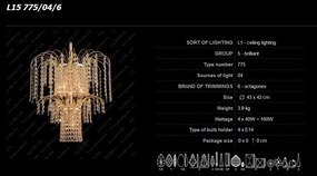Pendul cristal Bohemia L15 775/04/6