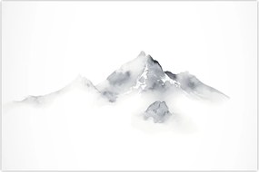 Tablou - Pictură cu cerneală de munți (90x60 cm)