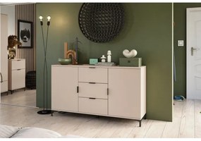 Comodă LORA, cu sertare și uși, bej