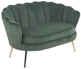 Canapea fixa Amorinito XL velvet verde