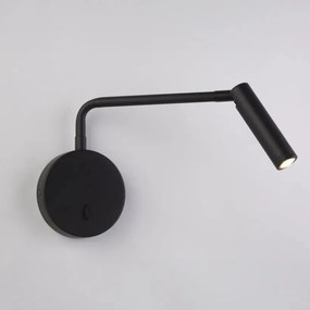 Aplica de perete cu reader LED Blackfriars negru