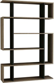 Biblioteca MITO, stejar sonoma/gri antracit, PAL melaminat, 110x26x161