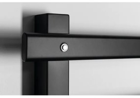 Sapho - Uscător electric pentru prosoape ELCOR, 63 W/230 V, 48 x 52 cm, negru mat