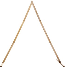 vidaXL Arc de nuntă Maro deschis 202 x 95 x 254 cm Lemn de pin masiv