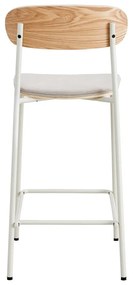 Scaune de bar bej/în culoare naturală 2 buc. (înălțime șezut 66 cm) Adriana – Marckeric