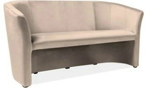 Canapea TM-3, stofa catifelata bej - Bluvel 28, 160x60x76 cm