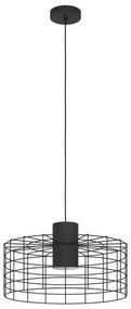 Lustră pe cablu MILLIGAN 1xE27/40W/230V d. 48 cm neagră Eglo 43628