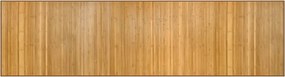 vidaXL Covor dreptunghiular, natural, 80x300 cm, bambus