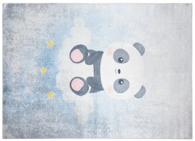 Covor pentru copii cu un panda drăguț pe un nor Lăţime: 80 cm | Lungime: 150 cm