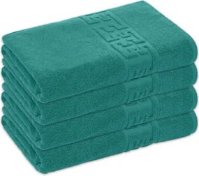 Set 4 Prosoape Baie Bumbac 100%, 550g/m², Greek