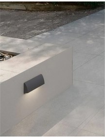 Mini Aplica LED ambientala pentru iluminat exterior IP54 LIV neagra