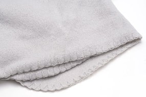 Patura fleece gri deschis 160x200 cm